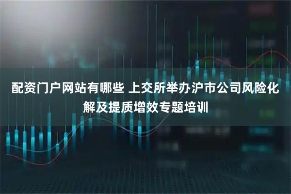 配资门户网站有哪些 上交所举办沪市公司风险化解及提质增效专题培训